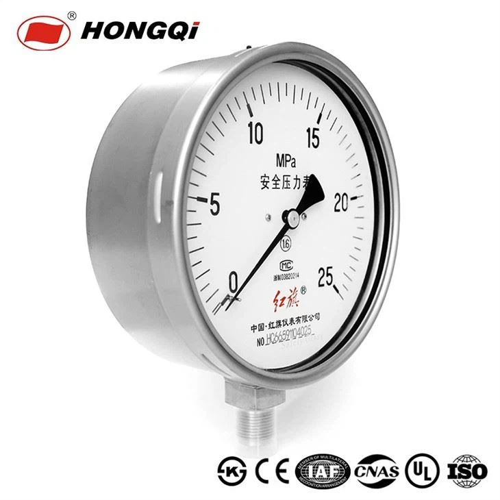 160mm Safety Explossion Proof Double-Layer Glass Pressure Gauge