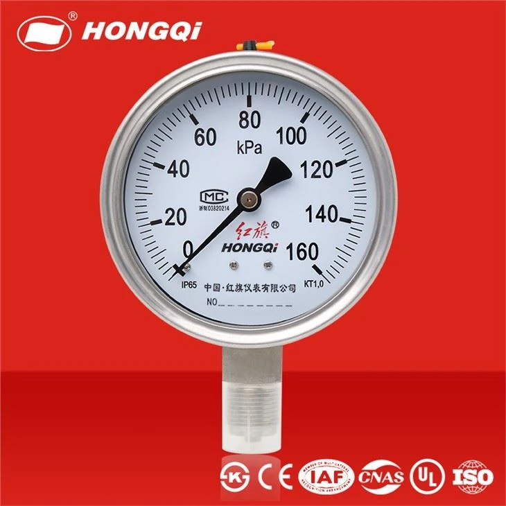 4 "High Quality Corrosion Protection Stainless Steel Pressure Gauge