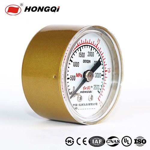 Roj Filled Pressure Gauge Nrog Painted Steel Case