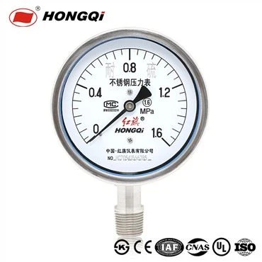 Acid-Resisting / High Temperature Resistance Stainless Steel Pressure Gauge