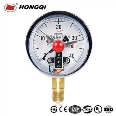Hongqi 4" Ytnxc -100 Shockproof Liquid Elctrical Hu rau Manometer M20 * 1.5