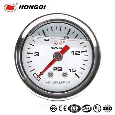 Liab Pointer Txhua Stainless Hlau Case Pressure Gauge