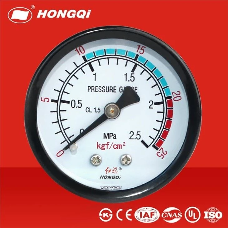 Color UV scale pressure gauge